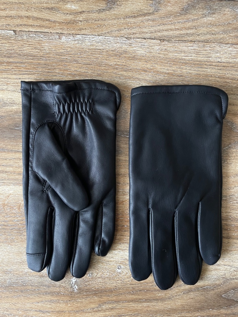 Lands’ End Men's Cashtouch Lined Faux Leather Glove
